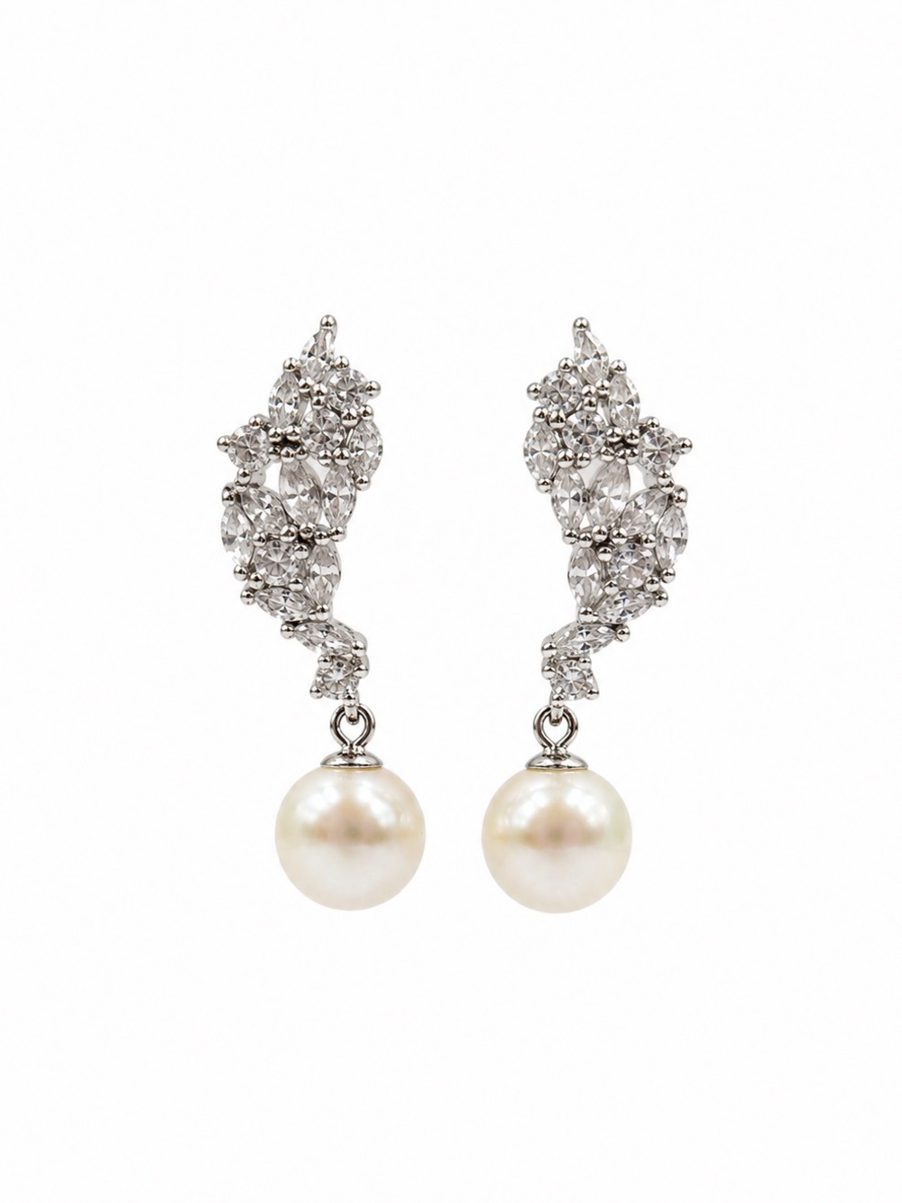 #E69 Pearl Vine Drop Earrings